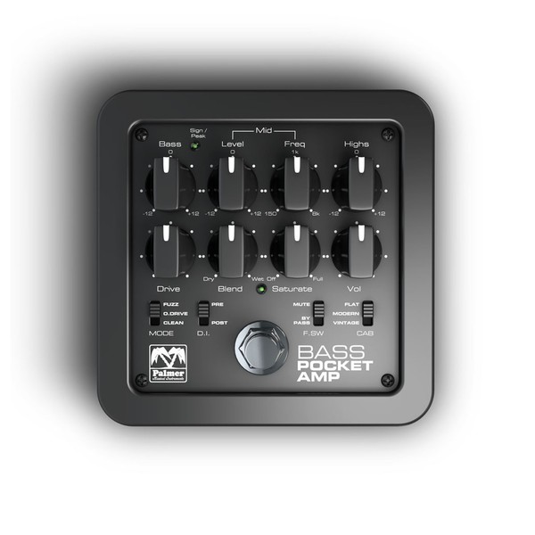 Palmer MI Pocket Amp Bass, Portable Preamp for Bass Guitars