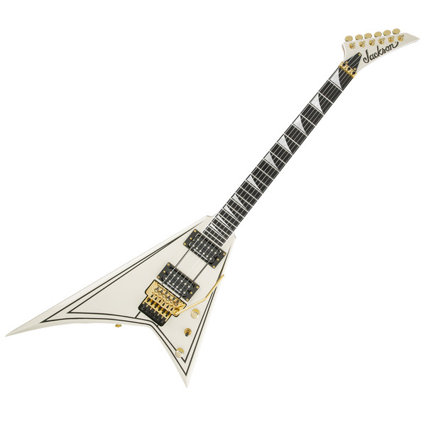 Jackson Pro Rhoads RR3 Guitar, Ivory with Black Pinstripes