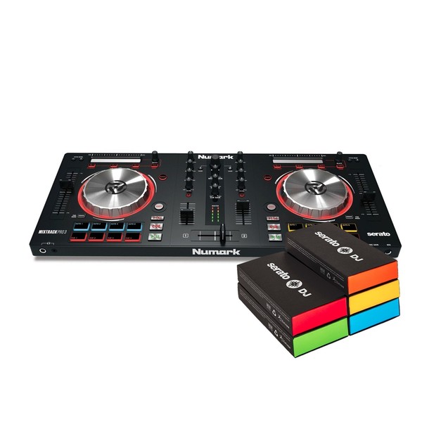 Numark Mixtrack Pro 3 with Upgrade to Serato DJ - Bundle