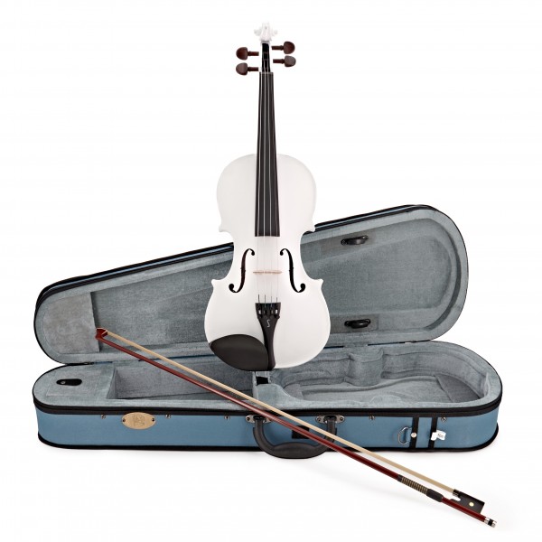 Stentor Harlequin Violin Outfit, White, 3/4 main