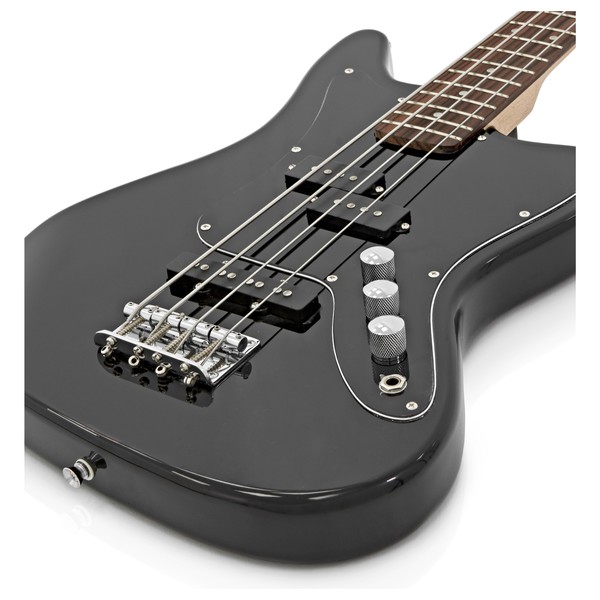 Seattle Short Scale Bass Guitar + Amp Pack, Black
