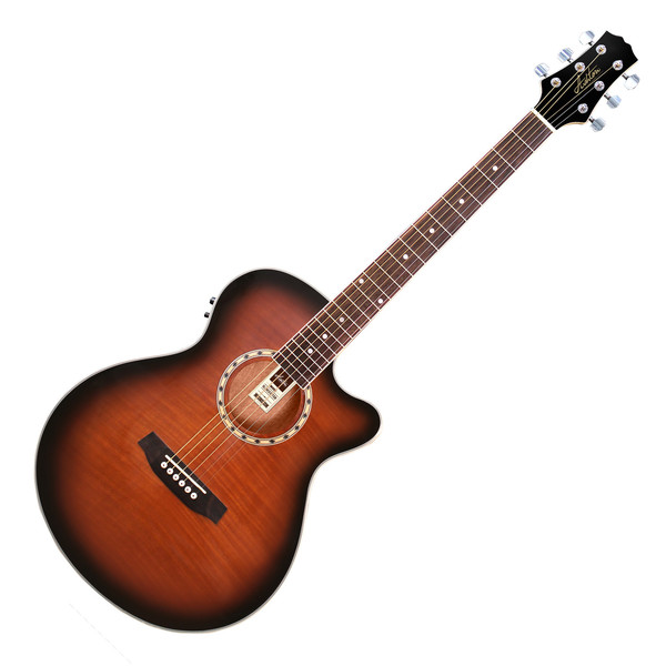 Ashton SL29CEQ Electro Acoustic Guitar, Tobacco Sunburst