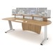 AKA Design ProLite Studio Desk, Maple - Angled Front