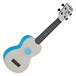 Makala Waterman MK-SWT/BL Soprano Ukulele, Clear Blue