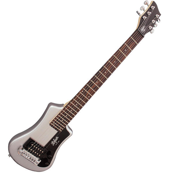 Hofner HCT Shorty Electric Guitar, Silver Sparkle