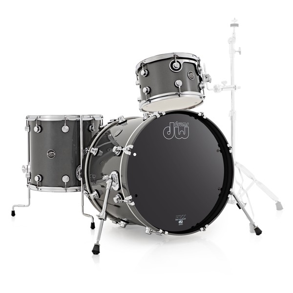 DW Drums Performance Series 20" 3 Piece Shell Pack, Gun Metal