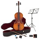 Violoncelle d'&Eacute;tude de Taille 3/4 avec &Eacute;tui, Finition Antique Fade +&nbsp;Pack D&eacute;butant