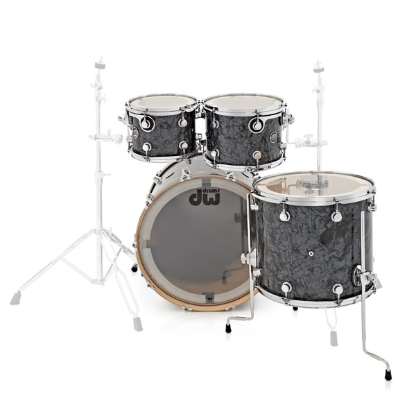 DW Drums Performance Series, 22 4 Piece Shell Pack, Black Diamond