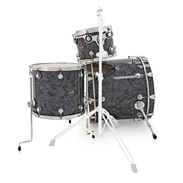 DW Drums Performance Series, 22 4 Piece Shell Pack, Black Diamond