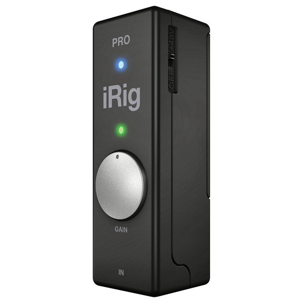 IK Multimedia iRig Pro Audio/MIDI Interface for iOS Devices - Angled Front