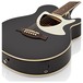Deluxe Thinline Electro Acoustic Guitar by Gear4music, Black