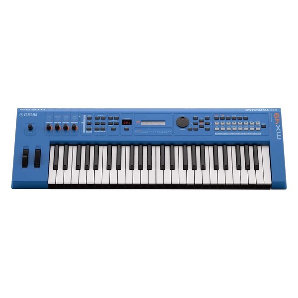 Yamaha MX49 II with Stand and Headphones, Blue - Yamaha MX49 II Front