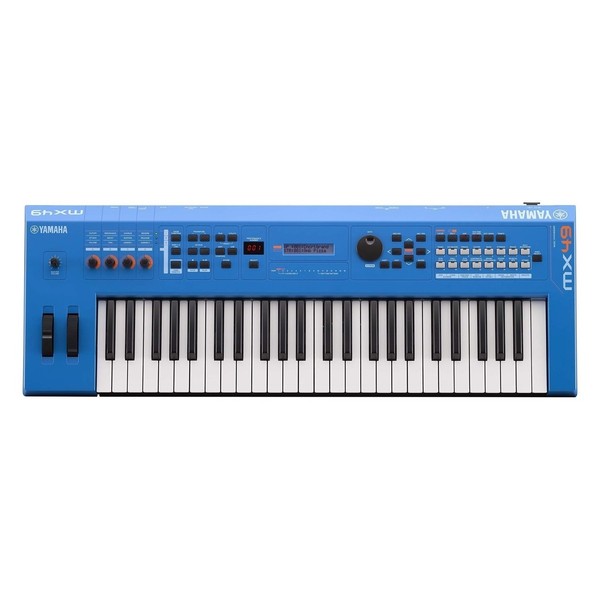 Yamaha MX49 II with Stand and Headphones, Blue - Yamaha MX49 II Top