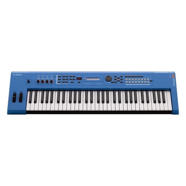 Yamaha MX61 II with Stand and Headphones, Blue - Front