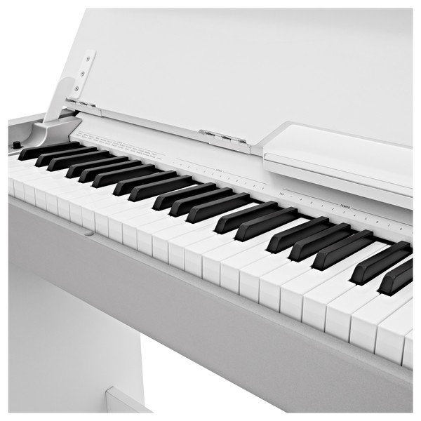DP-7 Compact Digital Piano by Gear4music + Accessory Pack, White