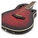 Deluxe Roundback Electro Acoustic Guitar by Gear4music, Red Burst