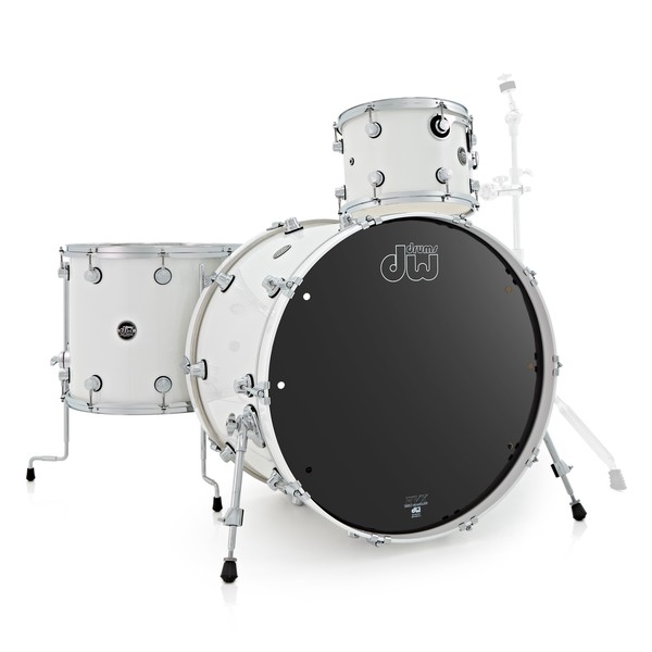 DW Drums Performance Series, 24 3 Piece Shell Pack, White Ice