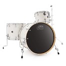 DW Drums Performance Series 22" 3 Piece Shell Pack, White Marine