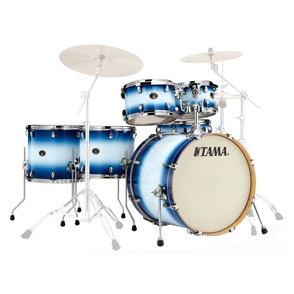 Tama Silverstar Custom 22" 6 Piece Shell Pack, Jet Blue Burst