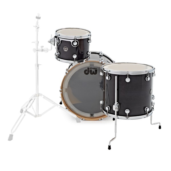 DW Drums Performance Series, 22 3 Piece Shell Pack, Ebony Stain