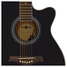 Single Cutaway Acoustic Guitar by Gear4music, Black