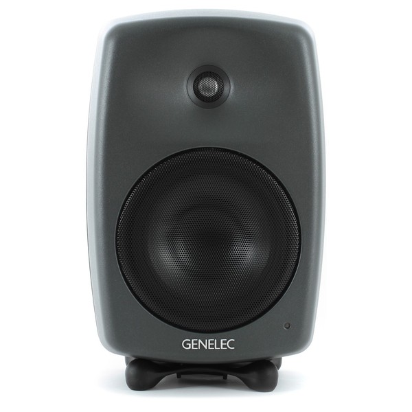 Genelec 8040B Bi-Amped Studio Monitor, Dark Grey (Single) - Front
