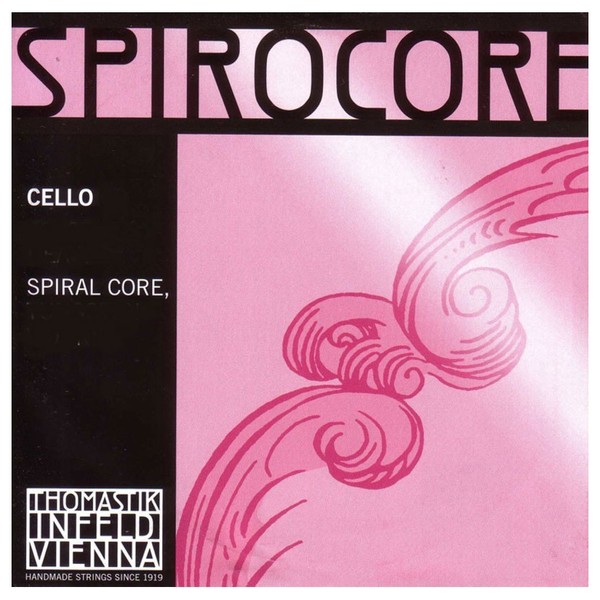 Thomastik Spirocore Cello String Set, Tungsten Wound, 4/4 Size, Medium