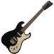 Silvertone 1449 Electric Guitar, Black Silver Flake