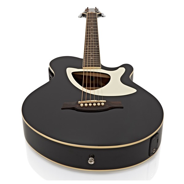 Deluxe Thinline Electro Acoustic Guitar + 15W Amp Pack, Black