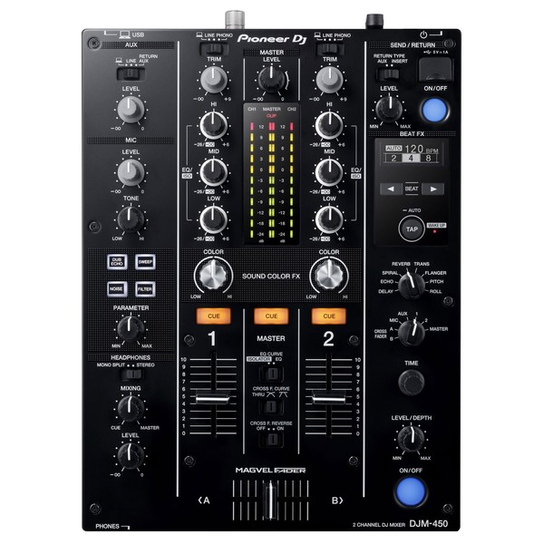 Pioneer DJM-450 DJ Mixer - Top