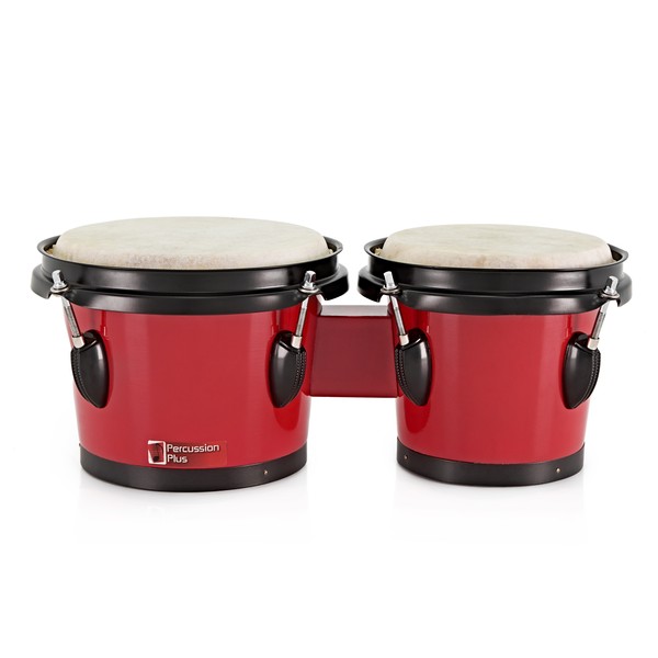 Percussion Plus 6" and 7" Bongos, Red