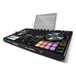 Reloop MIXON 4 DJ Controller - Angled With iPad (iPad Not Included)