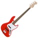 Squier by Fender Affinity Jazz Bass Guitar, Race Red