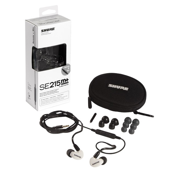 Shure SE215m+SPE Special Edition Sound Isolating Earphones, White