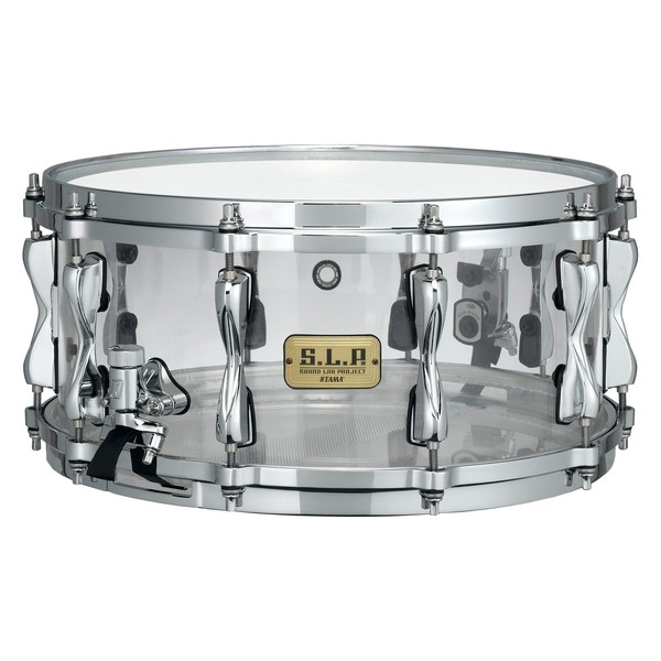 Tama SLP 14'' x 6.5'' Mirage Acrylic Snare Drum, Crystal Ice