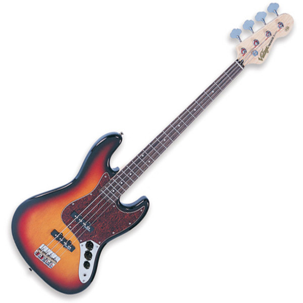 Vintage VJ74 Bass, Sunburst