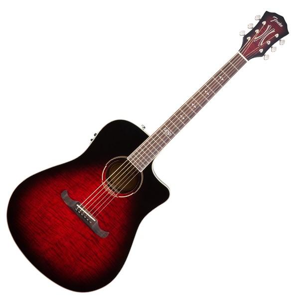 Fender T-Bucket 300CE Electro Acoustic Guitar, Trans Cherry Burst