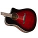 Fender T-Bucket 300CE Electro Acoustic Guitar, Trans Cherry Burst