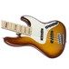 Fender American Elite Ash Jazz 5 String Bass V MN, Tobacco Sunburst