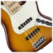 Fender American Elite Ash Jazz 5 String Bass V MN, Tobacco Sunburst