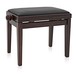 Adjustable Piano Stool by Gear4music, Rosewood