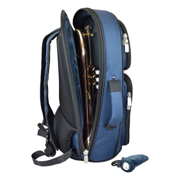 Tom and Will 26FGH Flugel Horn Gig Bag, Blue with Black Trim