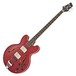 San Francisco Semi Acoustic Bass + RedSub BP80 Amp Pack, Wine Red