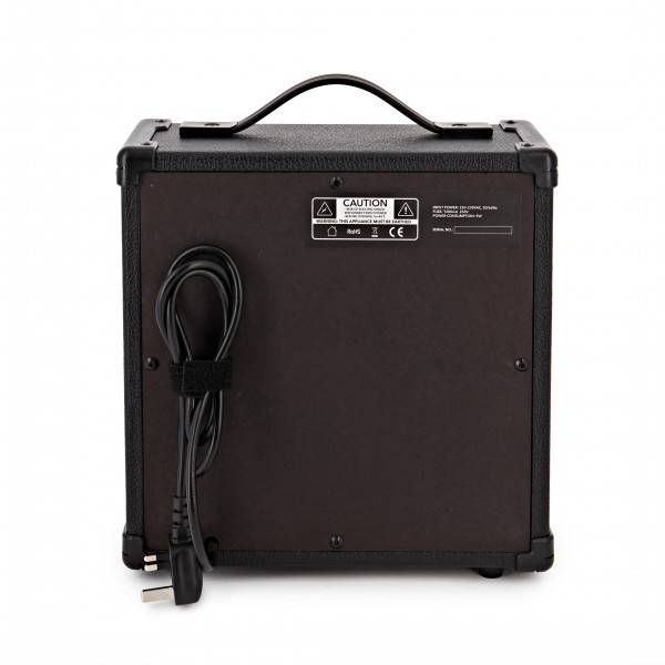 3/4 Left Handed LA Bass Guitar Black, 15W Bass Amp Pack