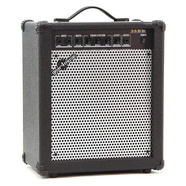 LA Bass Guitar + 35W Amp Pack, Pink