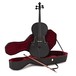 Student 4/4 Size Cello with Case by Gear4music, Black