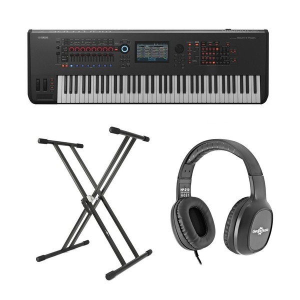 Yamaha MONTAGE 7 with Headphones and Stand - Bundle