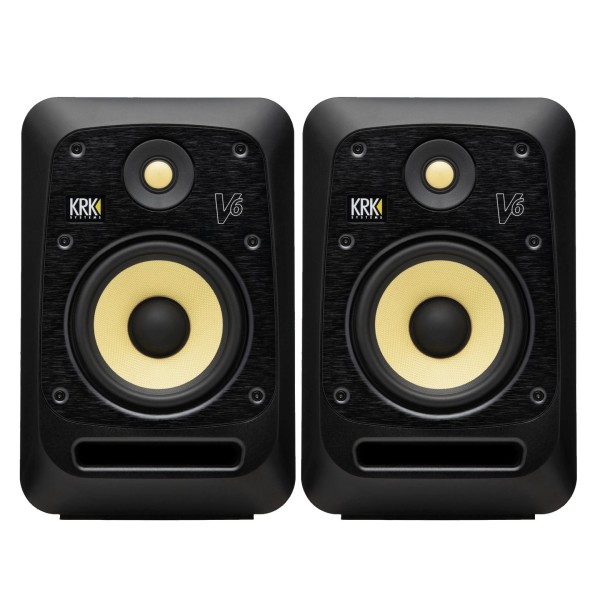 KRK V6S4 Studio Monitor, Pair - Bundle