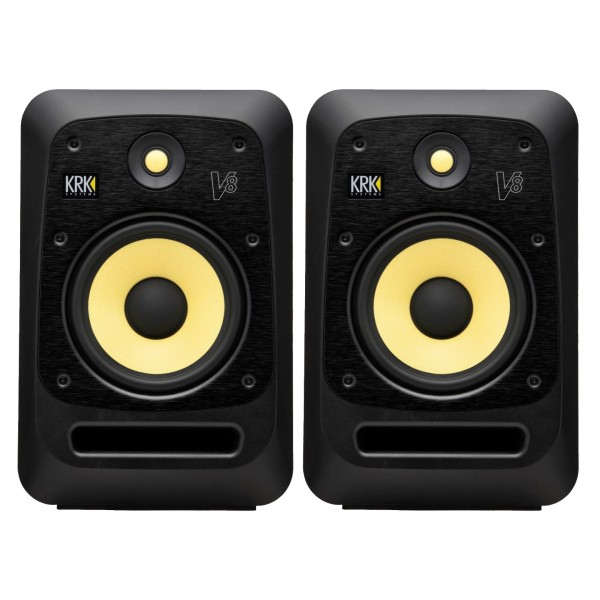 KRK V8S4 Studio Monitor, Pair - Bundle