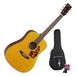 Tanglewood TW40DANE Electro Acoustic, Natural + Accessory Pack